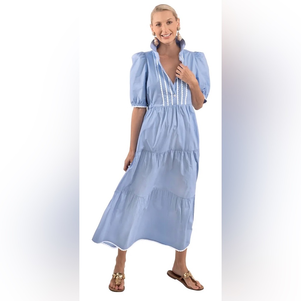 Gretchen Scott Cotton Ric Rac Roc Midi/Maxi dress NWT - extra small